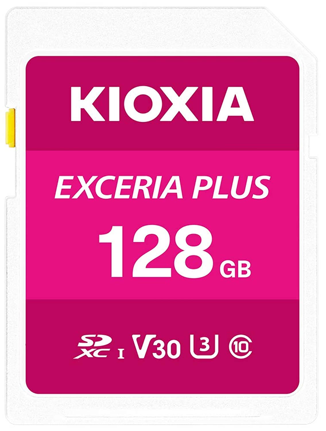 Kioxia 128GB Exceria Plus SDメモリーカード SDXC UHS-I U3 Class 10 V30 4K ビデオ録画 LNPL1M128GG4