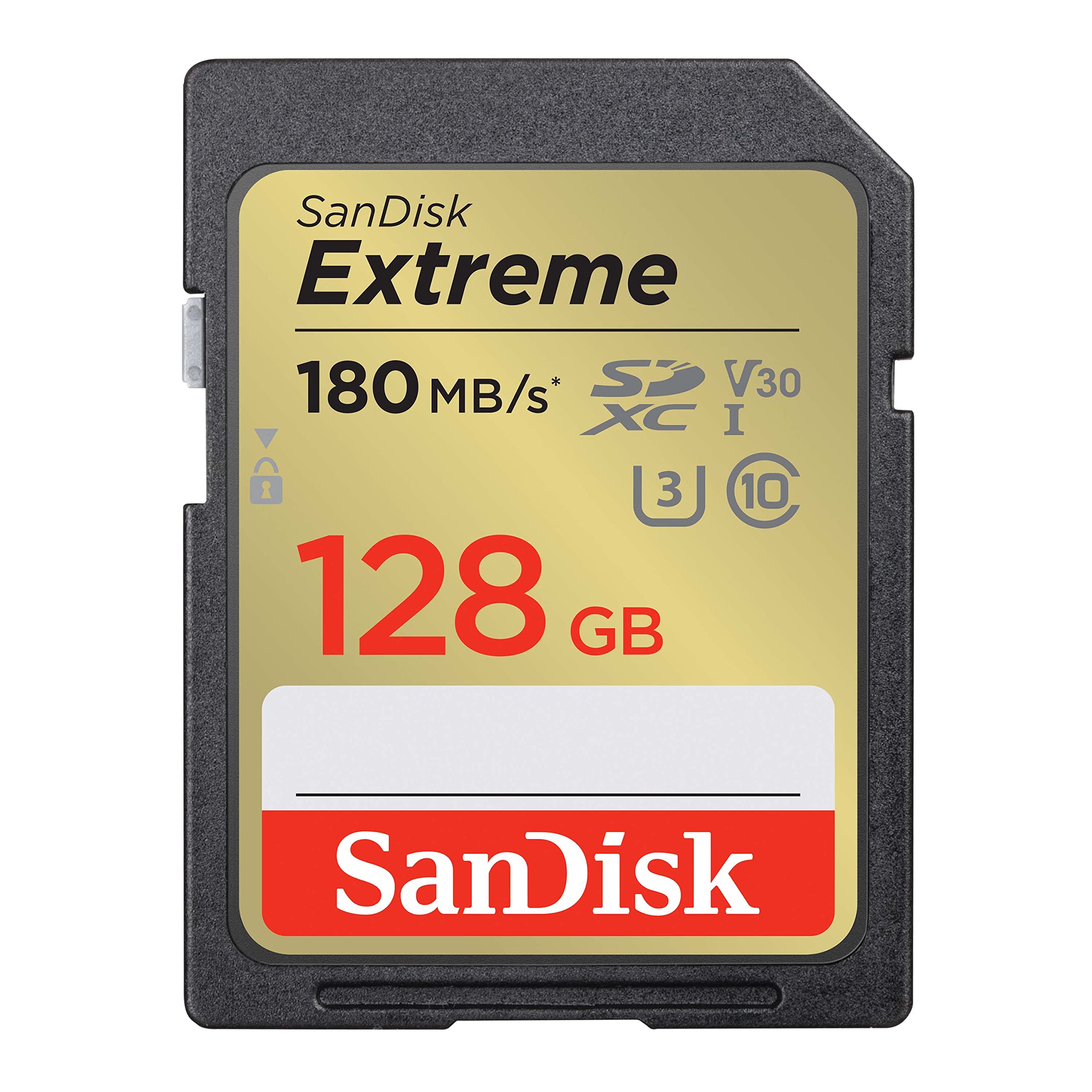 SanDisk サンディスク 128GB Extreme エクストリーム SDXC UHS-I メモリーカード - C10U3V304KUHDSD