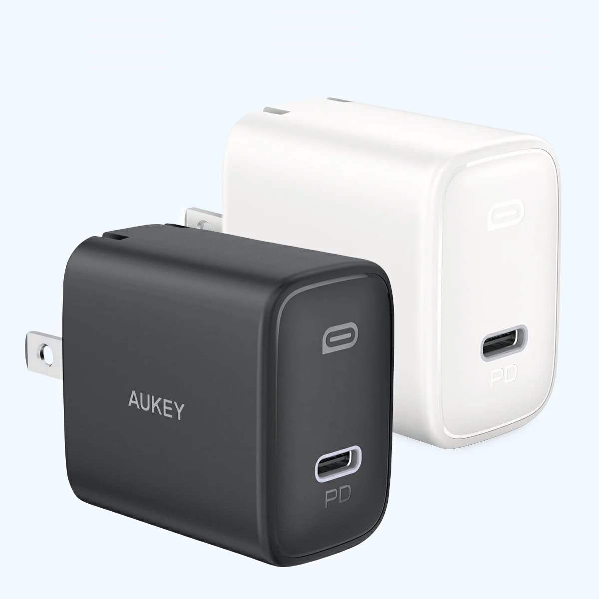 急速充電器 iPhone Android対応 USB-C 20W PD対応 コンパクトサイズ 出張 軽量 小型 AUKEY オーキー Swif